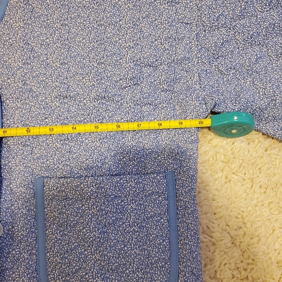 NWT Quilted Floral Blue Padded Jacket, handmade! - Picture 4 of 6